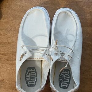 Hey Dude Men's White Casual Shoes